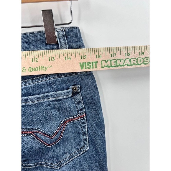 Y2K Harley Davidson Motorcycles Blue Denim Jeans Bootcut Low Rise Womens 2 Long - Picture 5 of 6